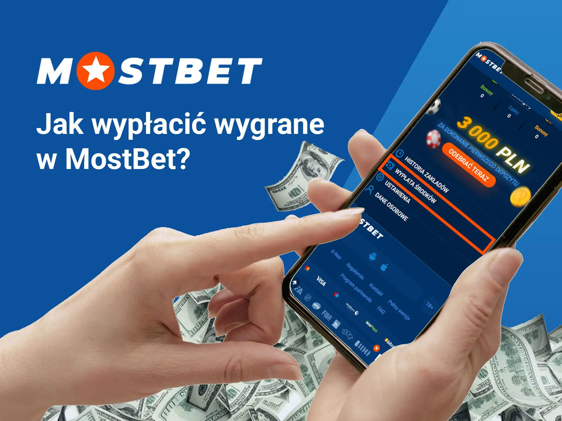 Jak wypłacić wygraną w MostBet